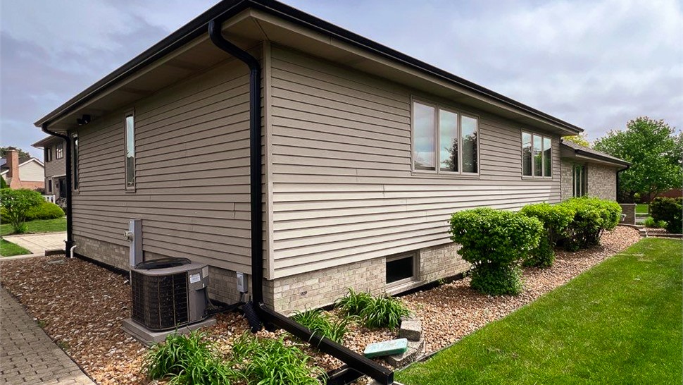 Gutters, Roofing Project in Orland Park, IL by Stan's Roofing & Siding