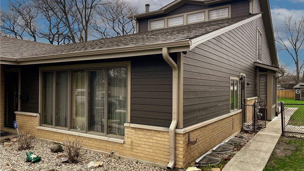Gutters, Siding, Soffit and Fascia Project in Homewood, IL by Stan's Roofing & Siding