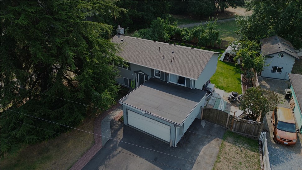 Federal Way WA roof replacement GAF Timberline HDZ barkwood front aerial