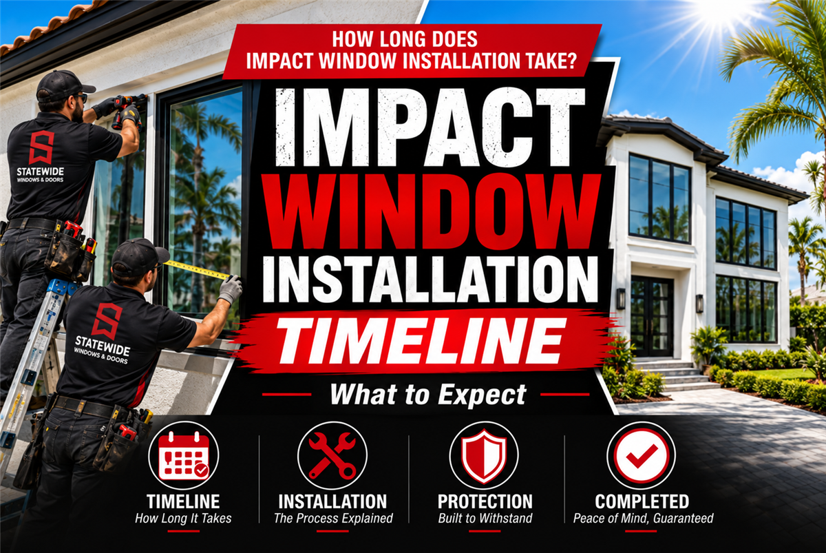 How Long Does Impact Window Installation Take? | South Florida Guide
