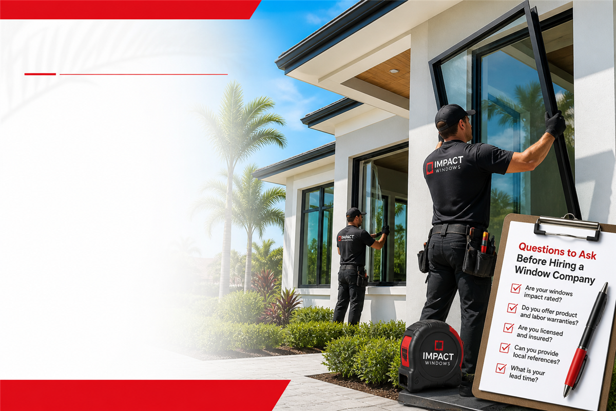What to Ask Before Hiring a Window Company in Florida