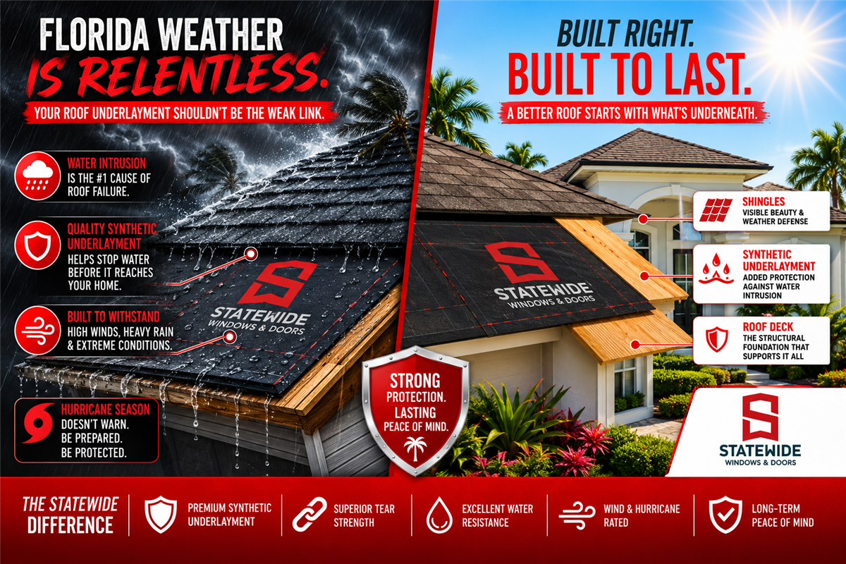 What Is Roof Underlayment? Why It Matters in Florida