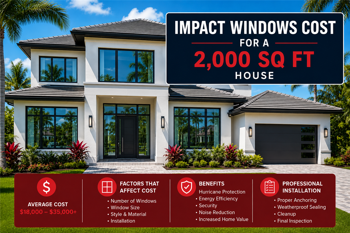 Impact Windows Cost for a 2,000 Sq Ft House (2027 Guide) 