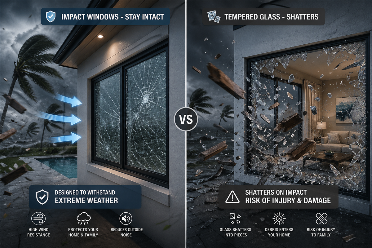 Impact Windows vs Tempered Glass: Key Differences Explained