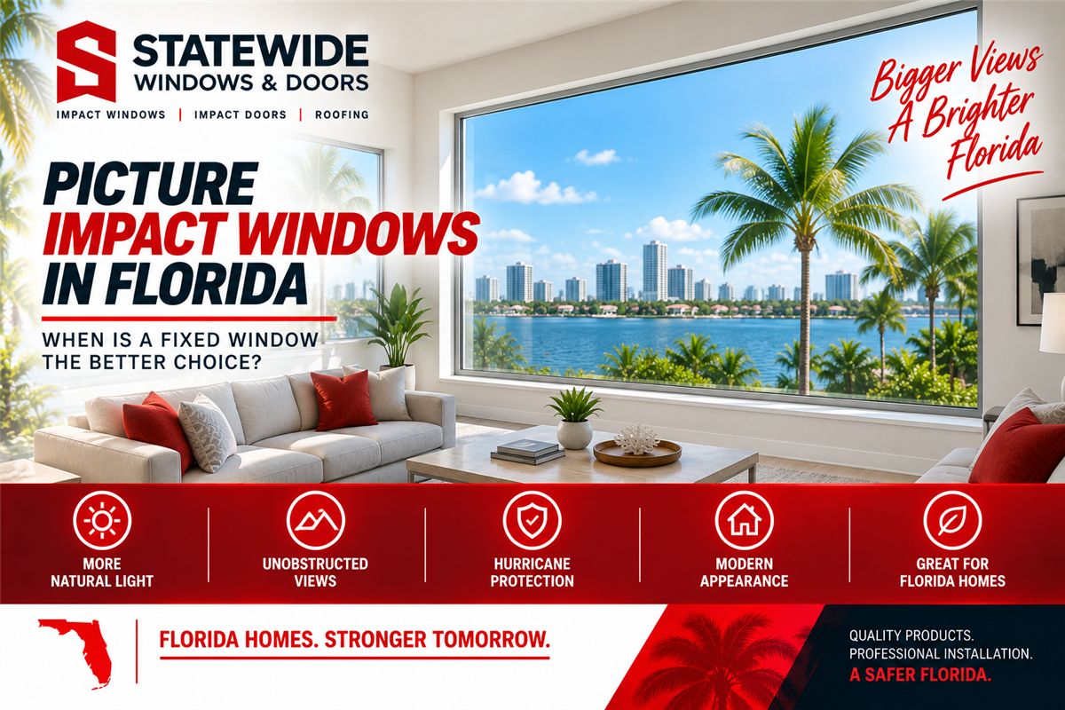 Picture Impact Windows in Florida: When Is a Fixed Window the Better Choice?