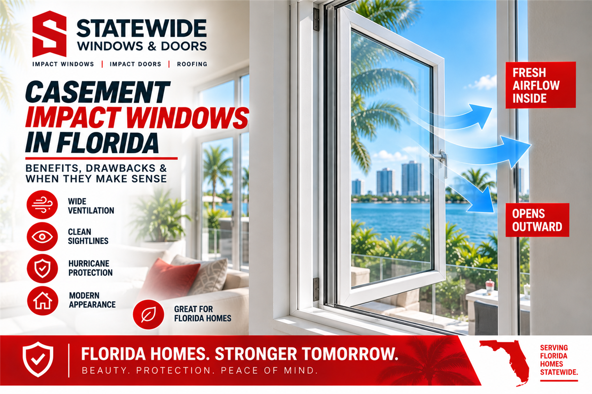 Casement Impact Windows in Florida: Benefits, Drawbacks & When They Make Sense