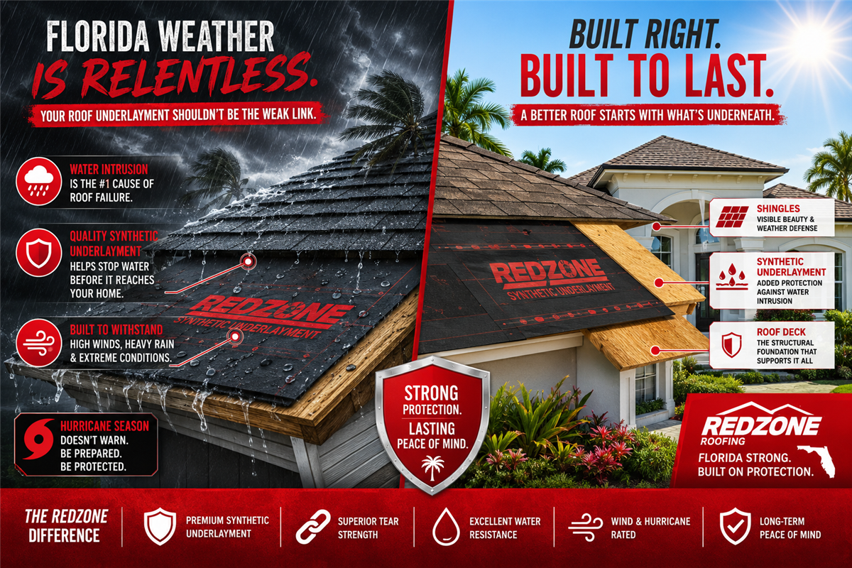 What Is Roof Underlayment? Why It Matters in Florida