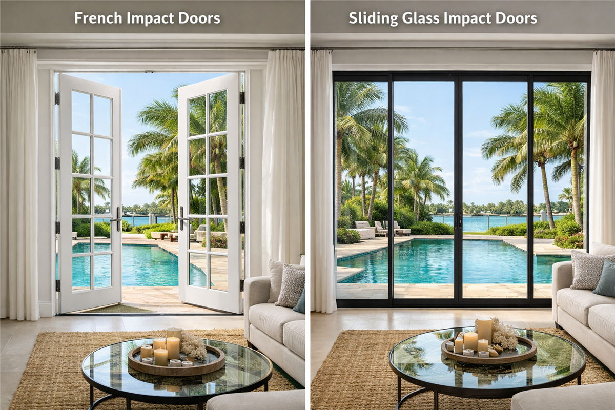French vs Sliding Impact Doors: Which Is Better in Florida?