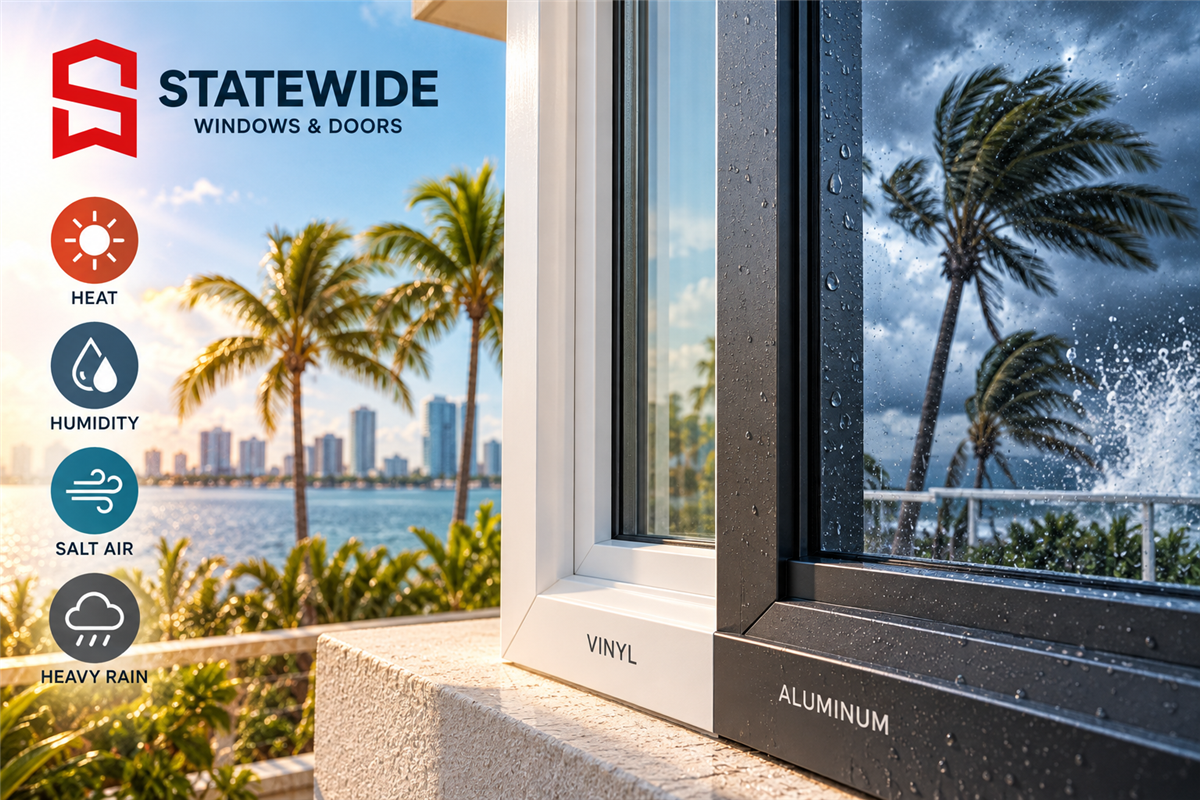 How Florida Heat, Humidity & Salt Air Affect Impact Window Frames