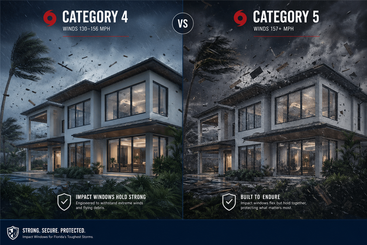 Impact Windows in Category 4 vs 5 Hurricanes Explained