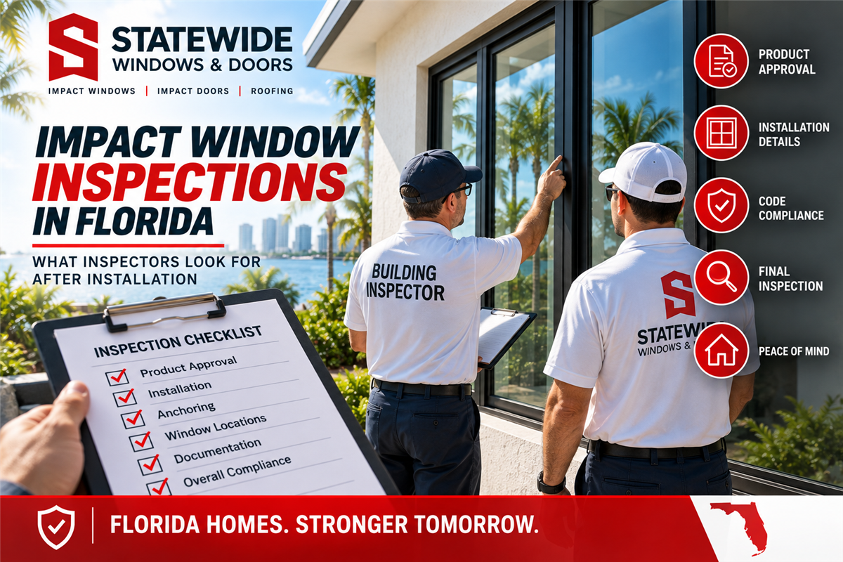 Impact Window Inspections in Florida: What Inspectors Look For After Installation