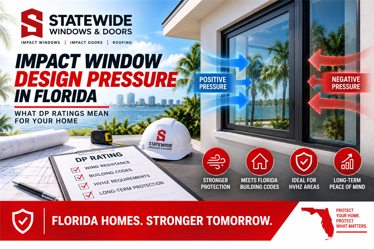 Impact Window Design Pressure in Florida: What DP Ratings Mean for Your Home