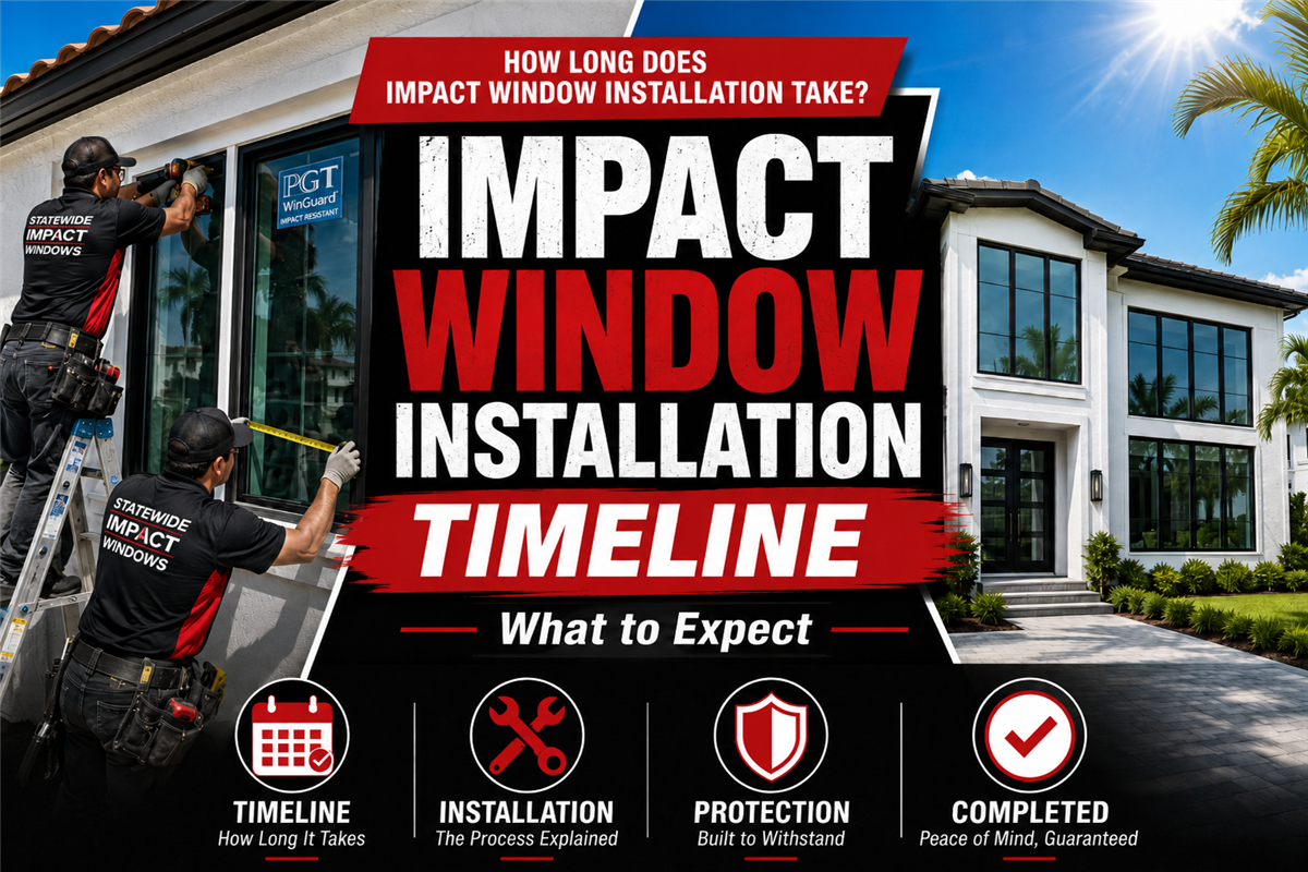 How Long Does Impact Window Installation Take? | South Florida Guide
