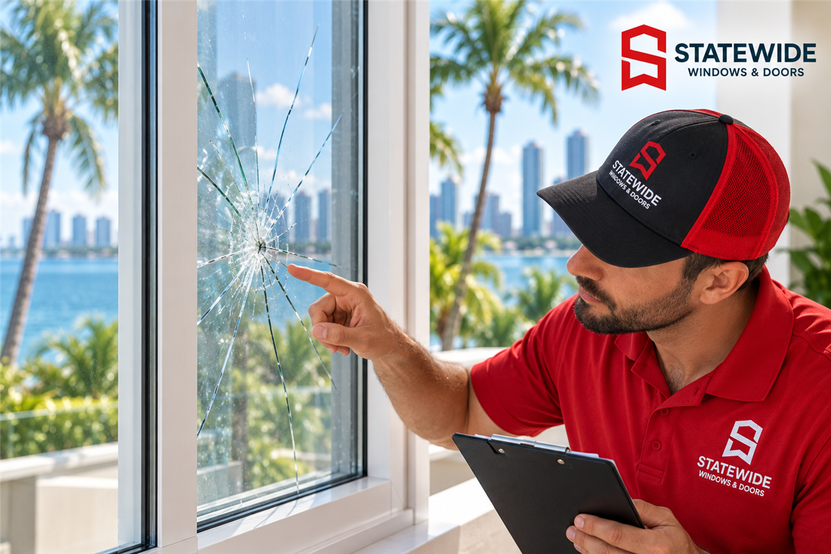 Cracked or Chipped Impact Window Glass: Does the Whole Window Need to Be Replaced?