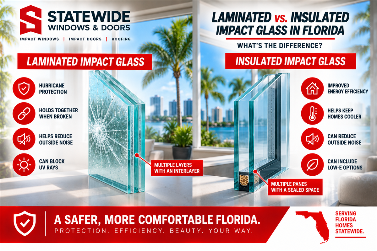 Laminated vs. Insulated Impact Glass in Florida: What’s the Difference?