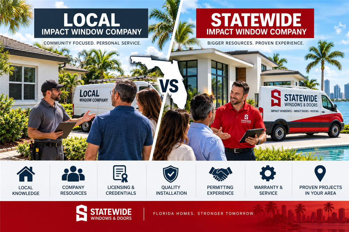Local vs. Statewide Impact Window Companies: Which Is Better?