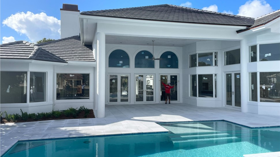 Large Houston-area home with impact replacement windows and glass doors