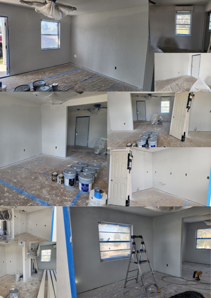 Rebuild in Progress: Interior Repairs and Fresh Paintwork