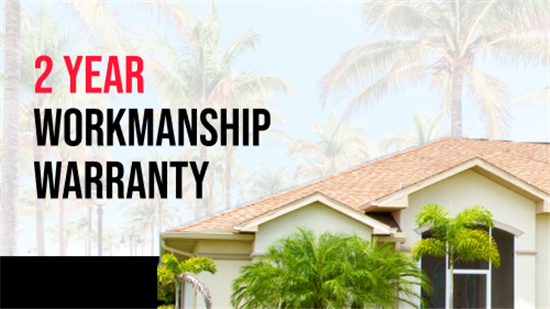 2-Year Workmanship Warranty on All Home Projects