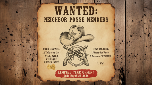 Saddle Up for a Sneak Peek! Watch Our Project Video & Win Auction Tickets