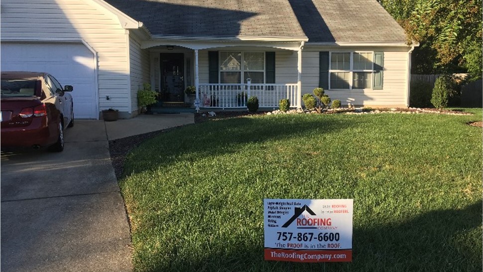 Gutters, Roofing Project in Hampton, VA by The Roofing Company