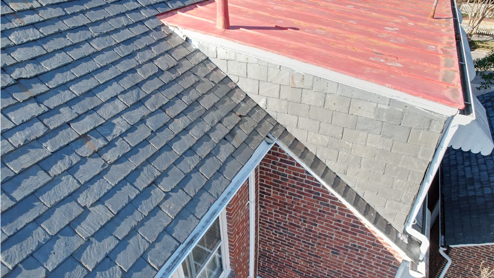 Gutters, Roofing Project in Norfolk, VA by The Roofing Company