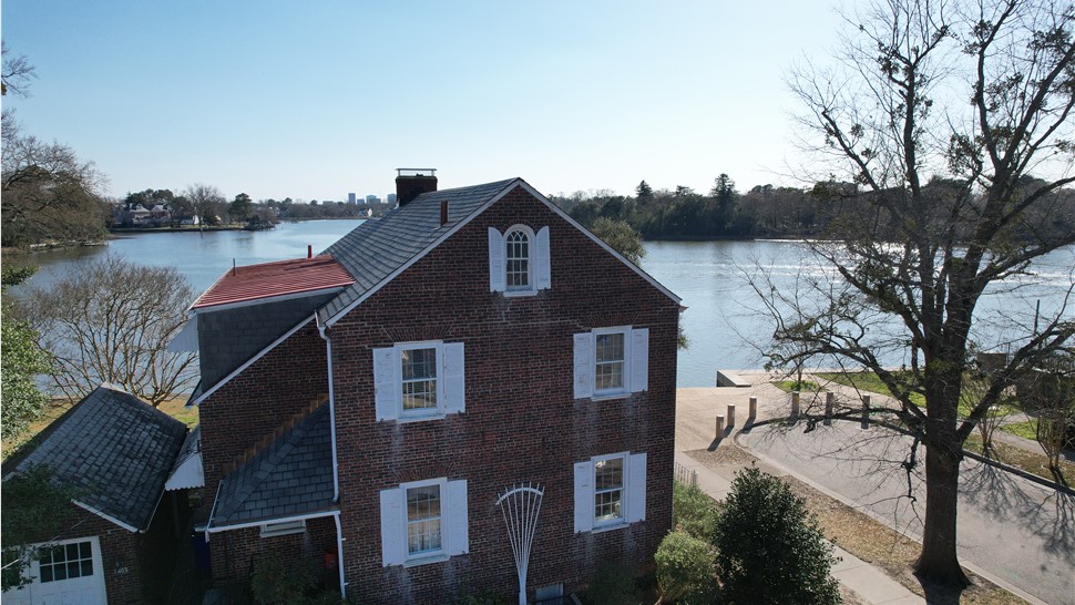 Gutters, Roofing Project in Norfolk, VA by The Roofing Company