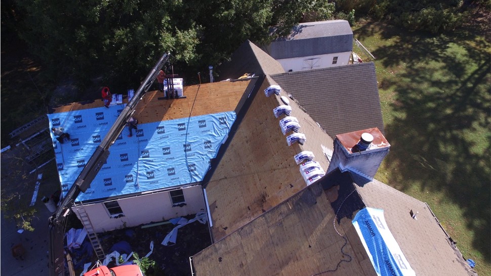 Roofing Project in Hampton, VA by The Roofing Company