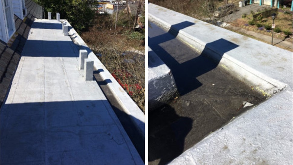 Gutters, Roofing Project in Norfolk, VA by The Roofing Company