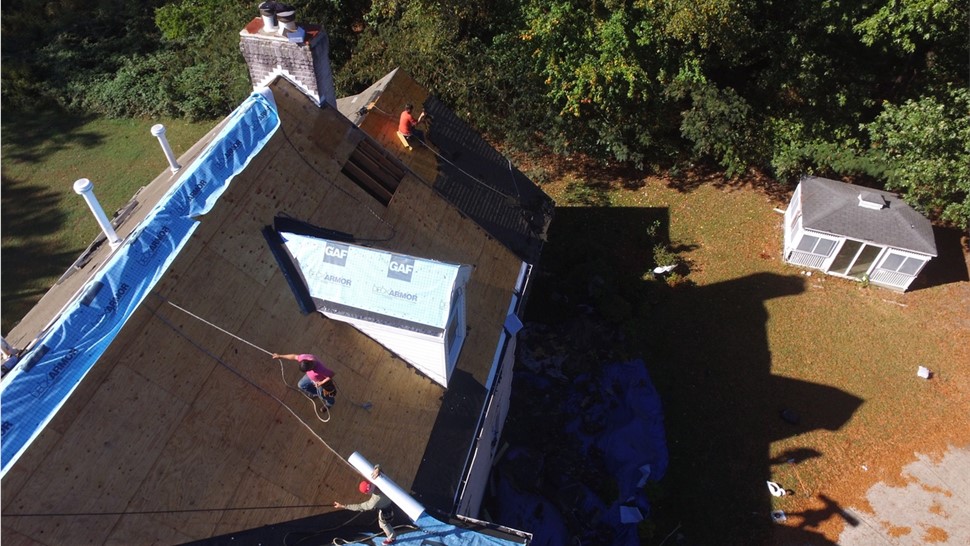 Roofing Project in Hampton, VA by The Roofing Company