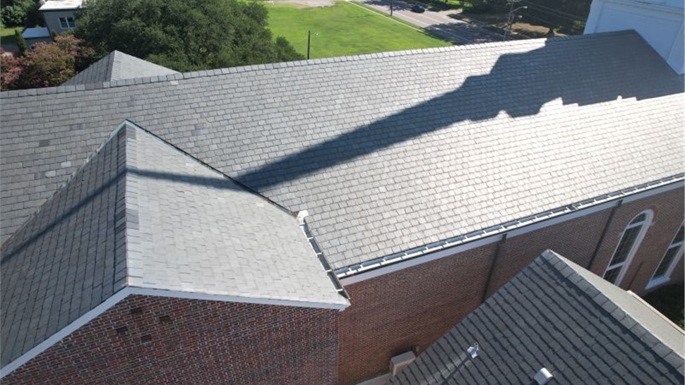 Commercial Roofing, Gutters Project in Norfolk, Virginia by The Roofing Company