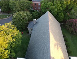 Finished historic slate roof restoration in Fort Monroe Historic District, VA