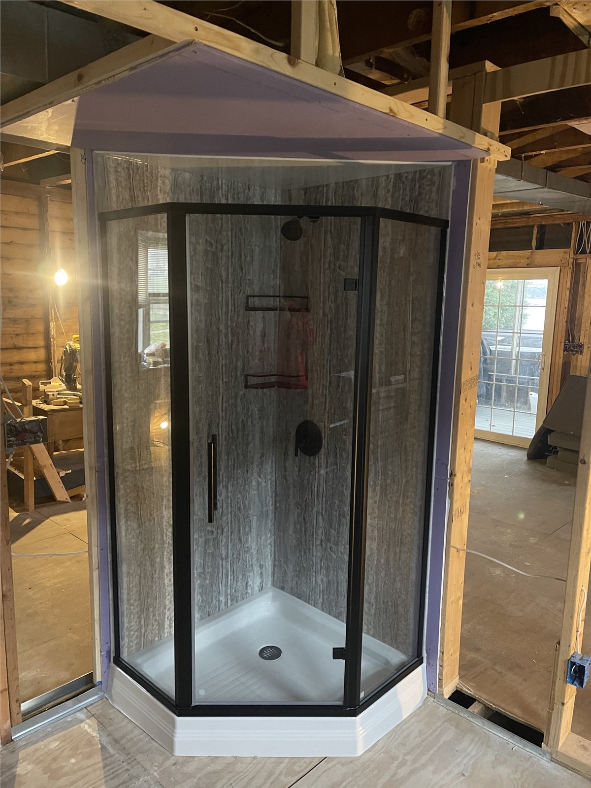 Shower replacement insert for a bathroom remodel in michigan