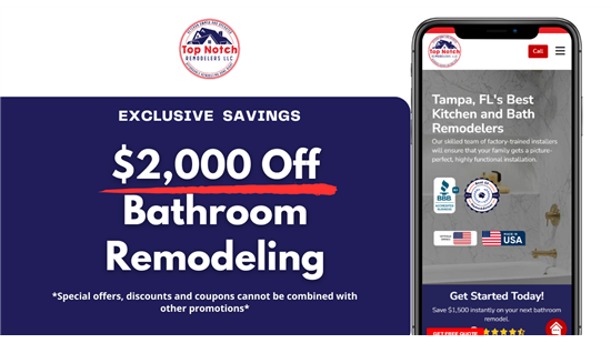 $2,000 Bath and Shower Remodel Offer!