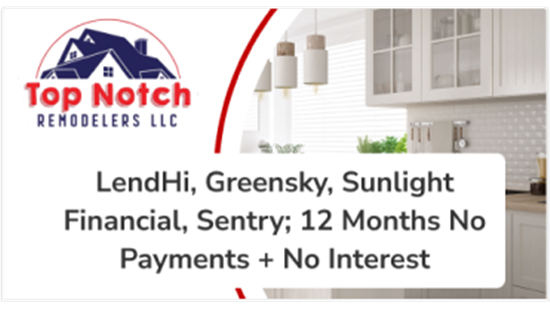 12 Months No Payments and No Interest Offer!