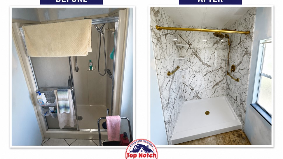 Showers Project in Wesley Chapel, Florida by Top Notch Remodelers