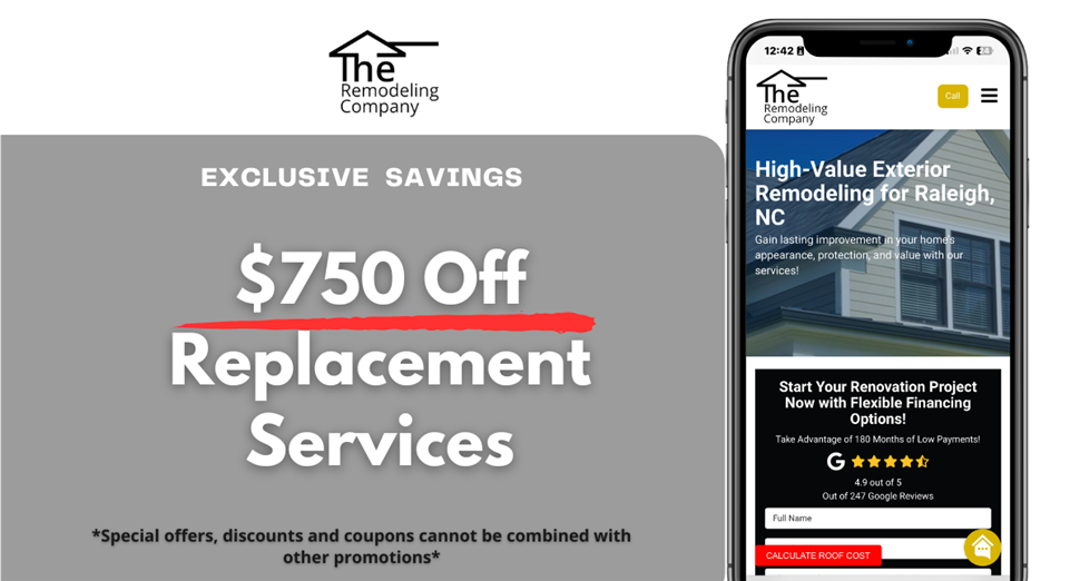 $750 Off Replacement Services