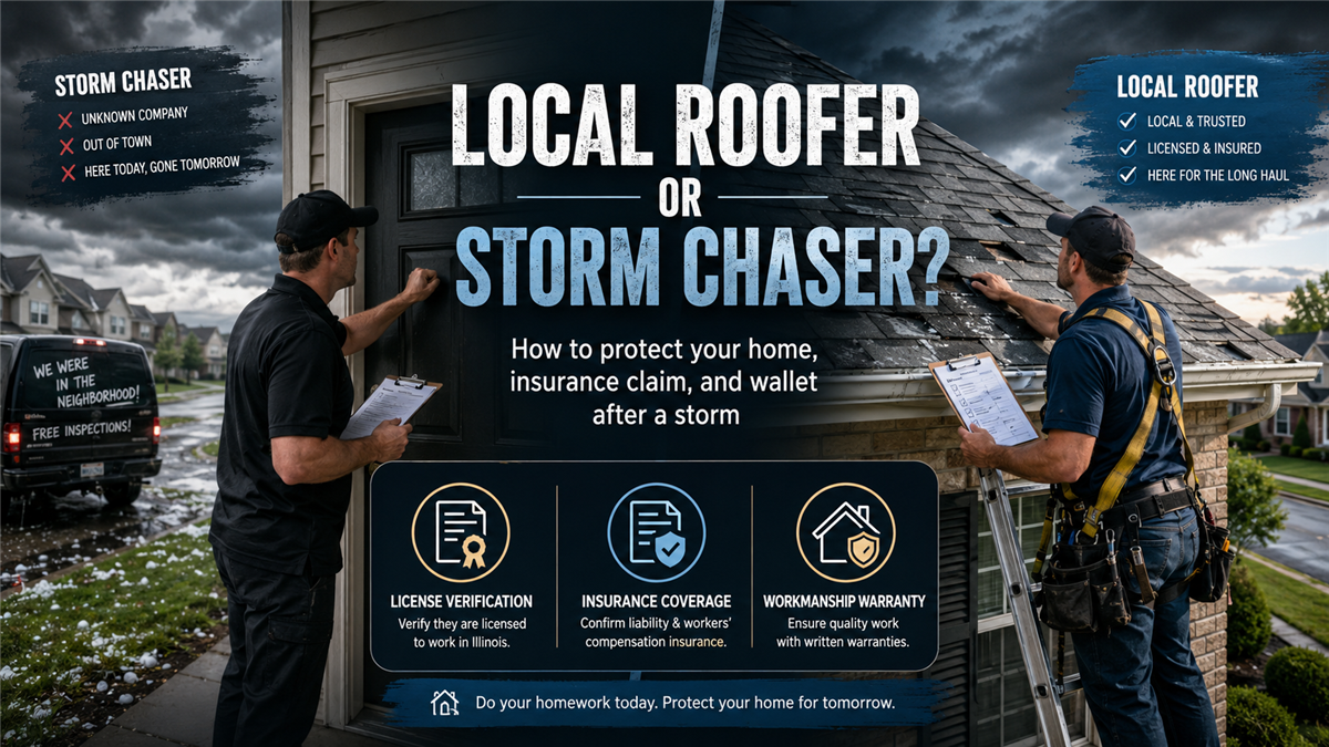 Local Roofer vs. Storm Chaser: What Greater Chicagoland Homeowners Need to Know