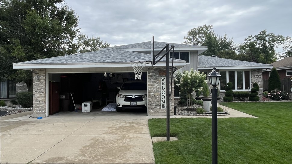 Oak Forest Roof Installation Owens Corning Shingles Sierra Gray