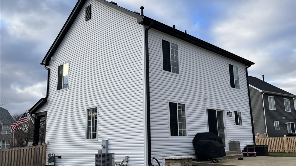 Woodale, Bloomingdale, Grayslake, Joliet, Plainfield, satisfied customer, seamless gutters, siding hail damage, siding repair, roofing repair, seamless gutter systems, affordable, wind damage.