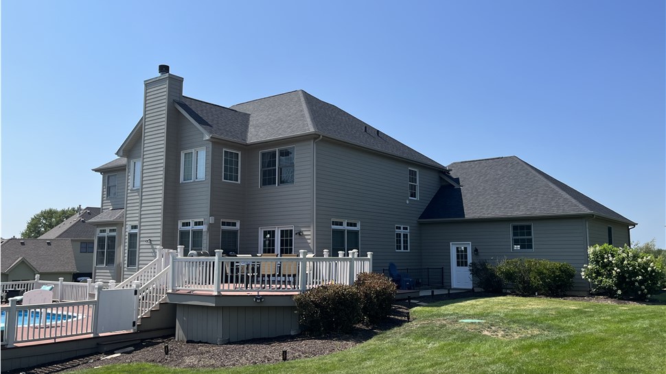 Onyx Black Owens Corning Shingle Installation, Newark Illinois