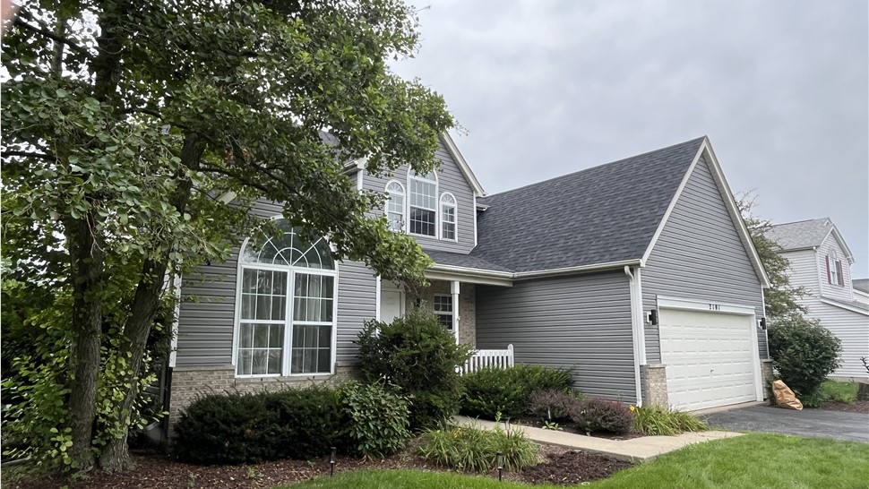 Variform Siding Plainfield Illinois Vinyl Installation "Pewter Gray"