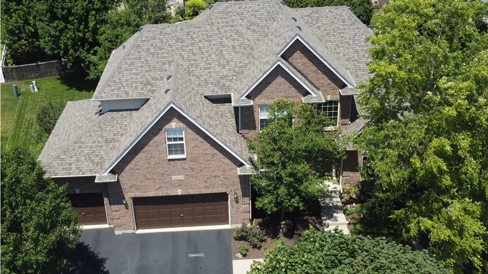 Plainfield Roof Aerial Picture; Plainfield Roof Replacement