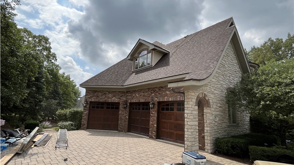 Gutters, Roofing, Storm Damage Project in Palos Park, IL by TTLC, Inc