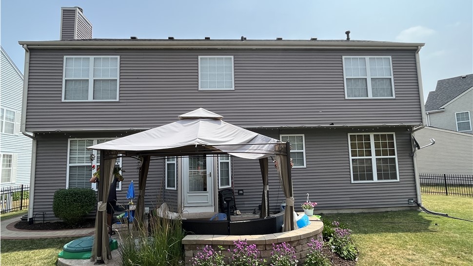 Plainfield Roof Replacement; Owens Corning Shingle Installation; Owens Corning shingles, "Pepercorn"