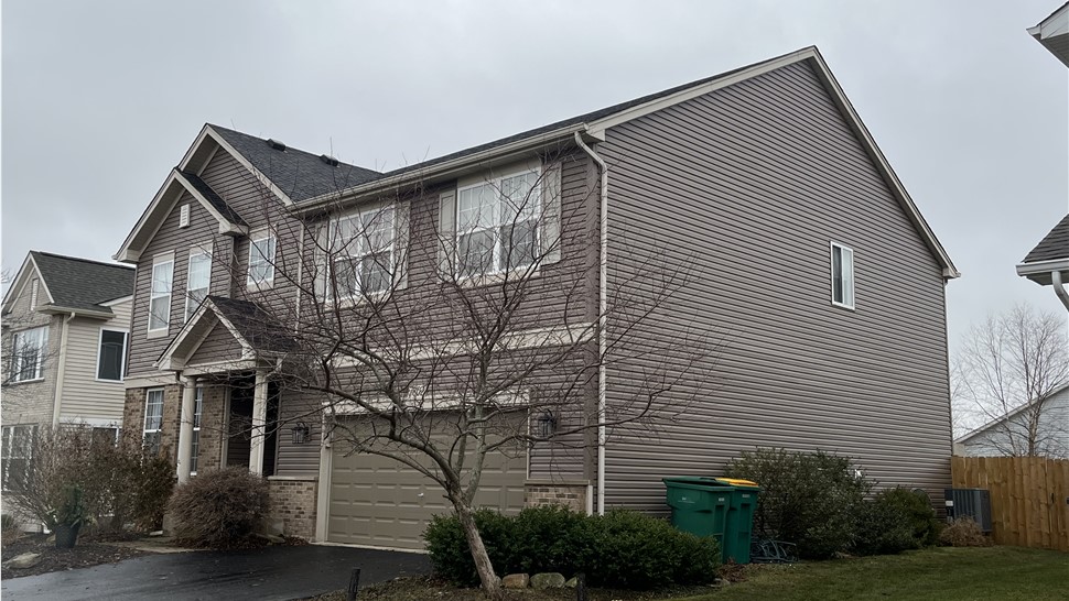 Woodale, Bloomingdale, Grayslake, Joliet, Plainfield, satisfied customer, seamless gutters, siding hail damage, siding repair, roofing repair, seamless gutter systems, affordable, wind damage.