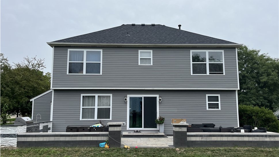 Variform Siding Plainfield Illinois Vinyl Installation "Pewter Gray"