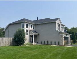 Naperville Home with Newly Installed Roof; Owens Corning Onyx Black Shingles