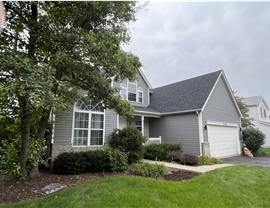 Variform Siding Plainfield Illinois Vinyl Installation "Pewter Gray"