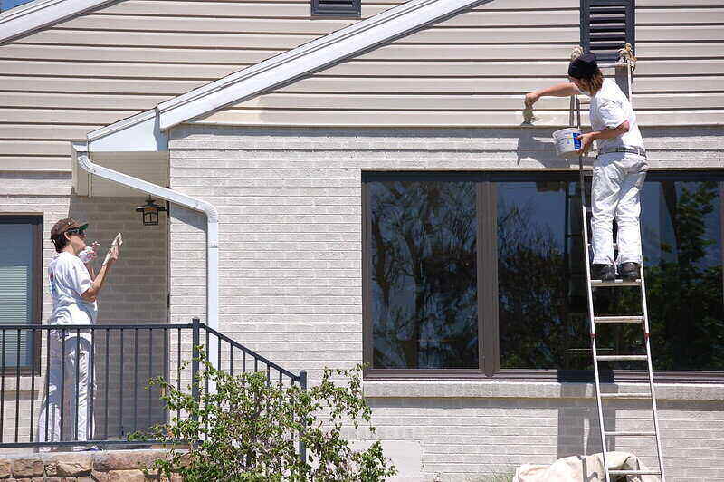 Vinyl siding installation